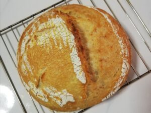 サワードウブレッドの作り方　捏ねないパンのレシピ・改善版